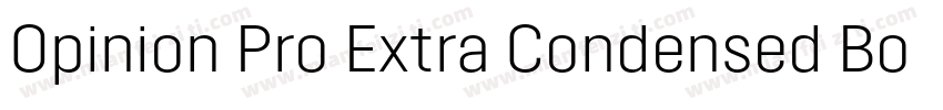 Opinion Pro Extra Condensed Bold字体转换